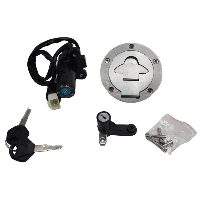 XDF Ignition Switch Gas Fuel Tank Cap Seat Lock Key Set Compatible For Yamaha YZFR25R3 20152019 For YZF R3 RH07 RH12
